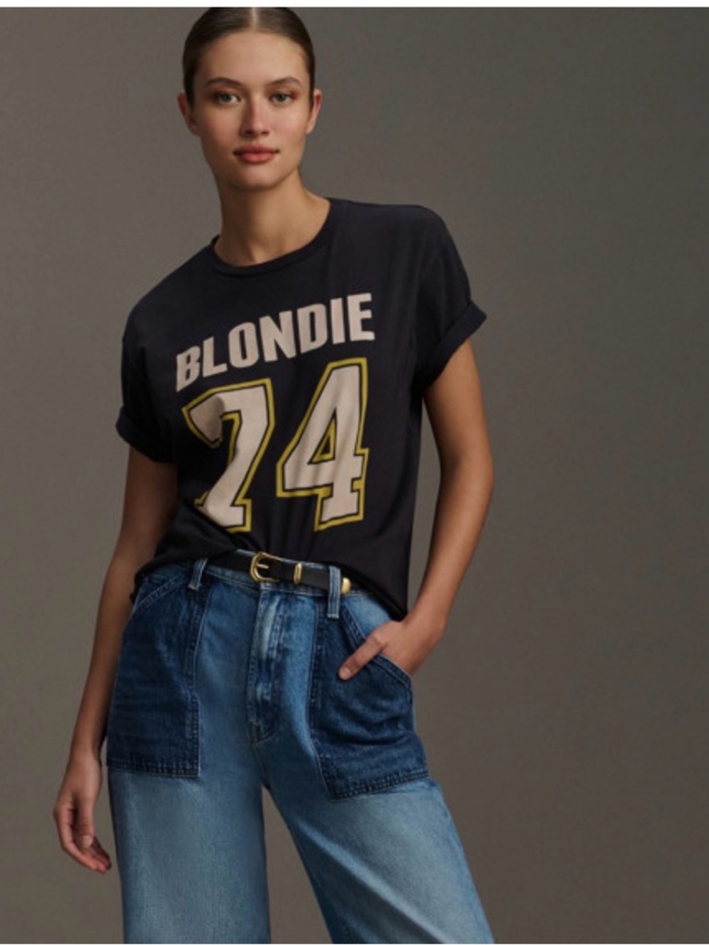 Anthropologie Black 'Blondie 24' Graphic Tee